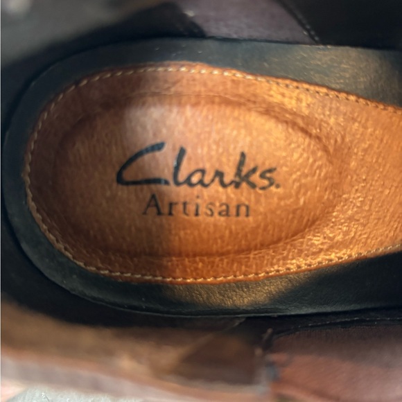 Clarks Artisan Women’s Leather  Ankle Boots In Brown Size 10 - Picture 6 of 7